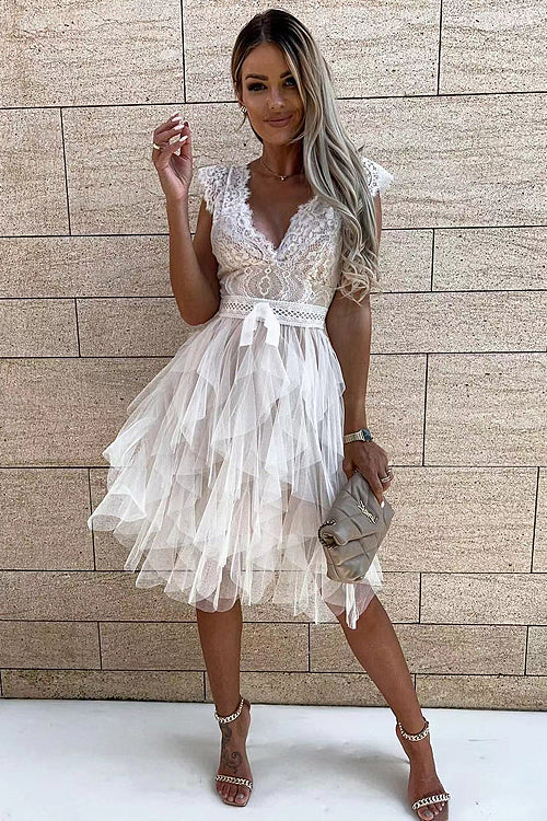 Absolutely Stunning Lace Mini Dress - 3 Colors - Image 3