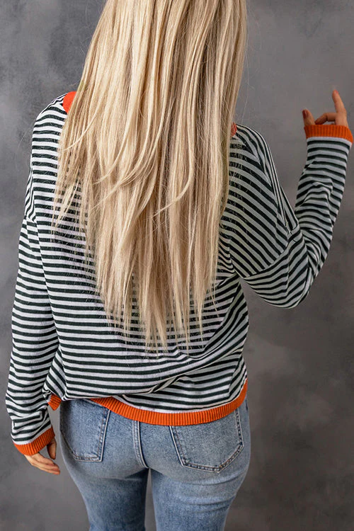All Around The Way Striped Long Sleeve Top - Image 3
