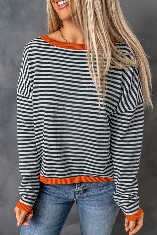 All Around The Way Striped Long Sleeve Top - Image 7
