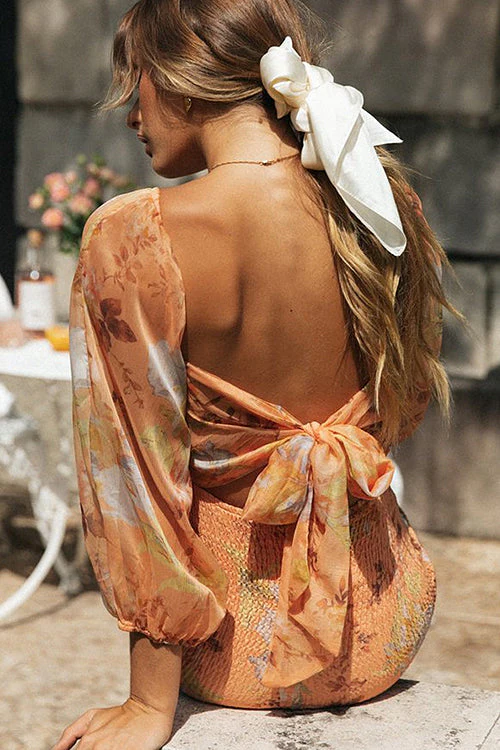 Anything For You Floral Print Bodycon Mini Dress - Image 6