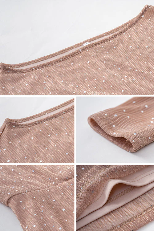 Be Your Own Sequin Tulle Long Sleeve Mini Dress - 4 Colors - Image 11