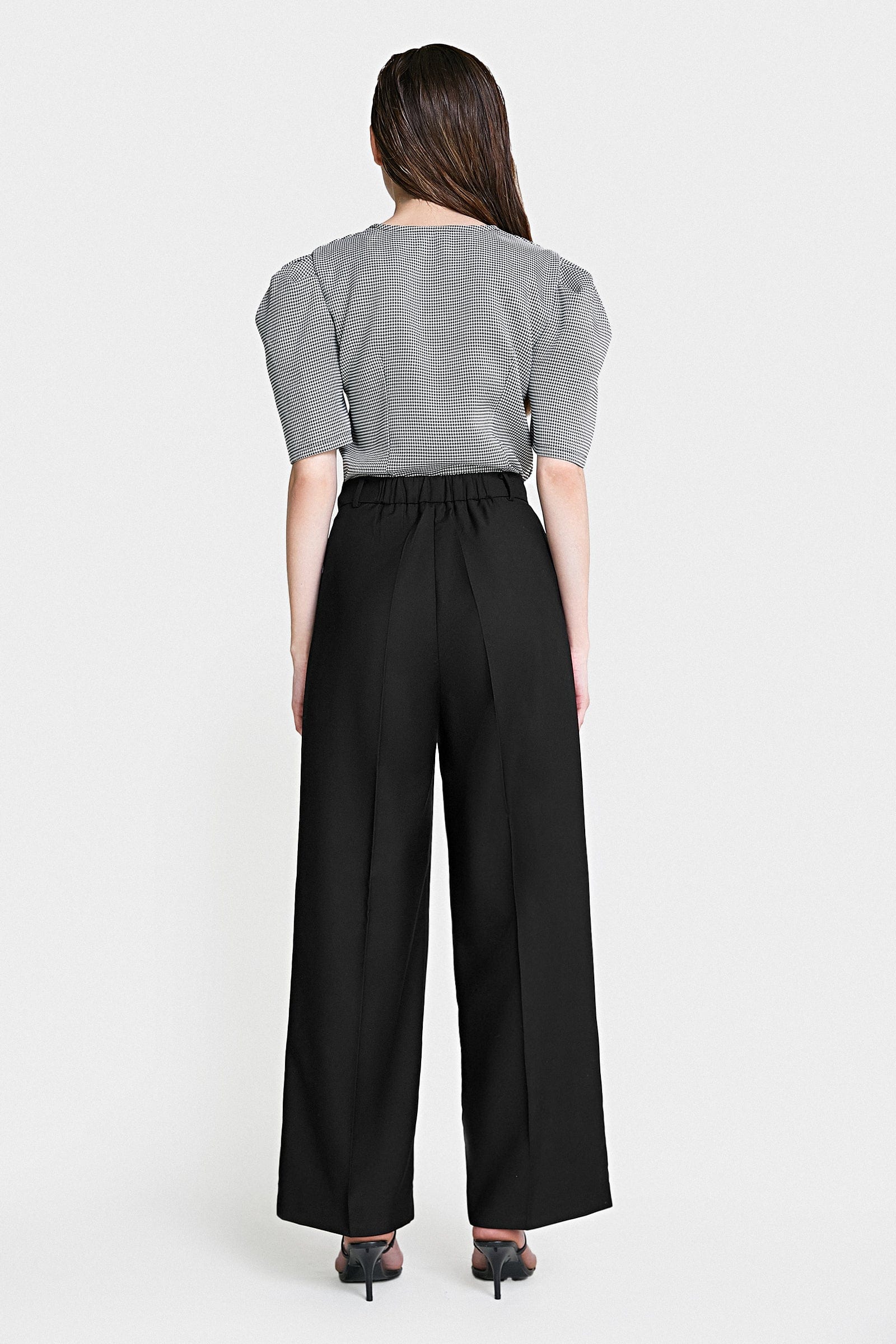 Business Essential Black Wide Slacks - Image 4