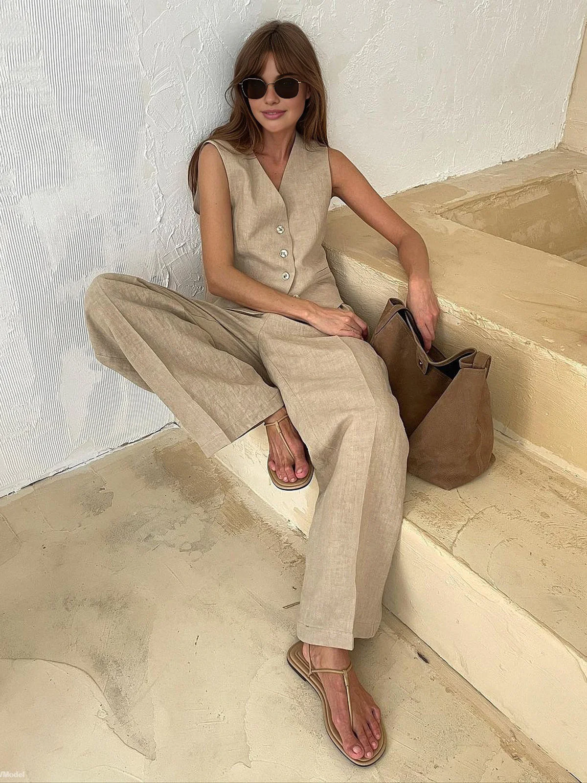 Cotton & Linen Pants Set - Image 6