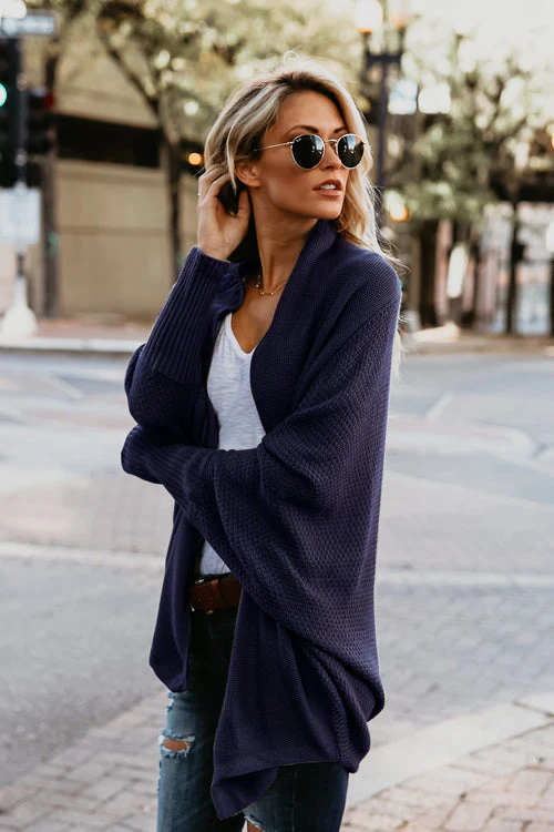 Cozy Cutie Bat-wing Sleeve Sweater Cardigan - Image 5