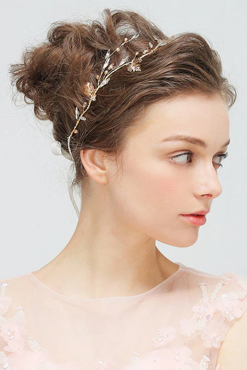 Crystal Leaves Hairband - Image 3