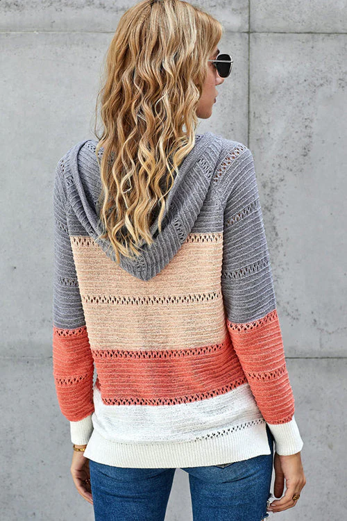 Cute And Cozy Striped Knit Sweater - 4 Colors - Image 8