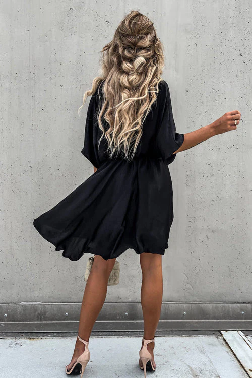Day Of Romance OL Wrap Mini Dress - 5 Colors - Image 11