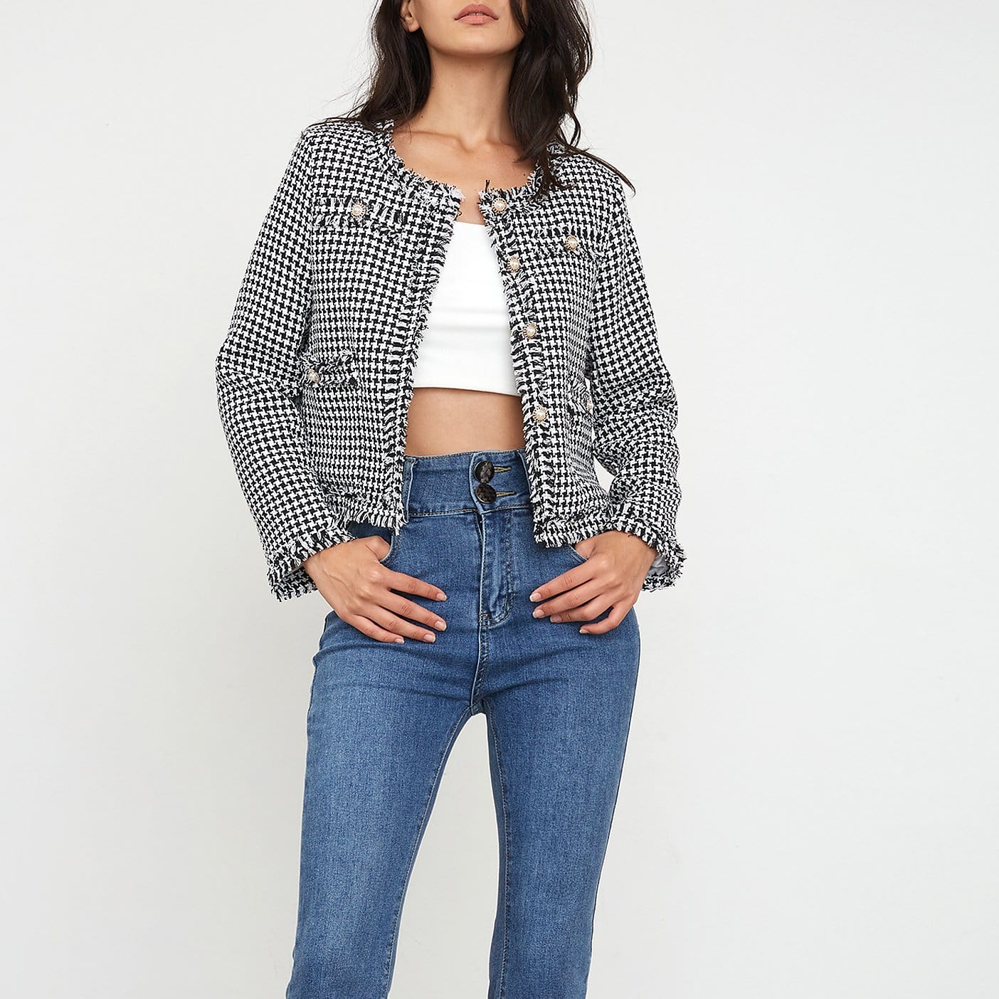 Dottie Black Button-Up Jacket - Image 6