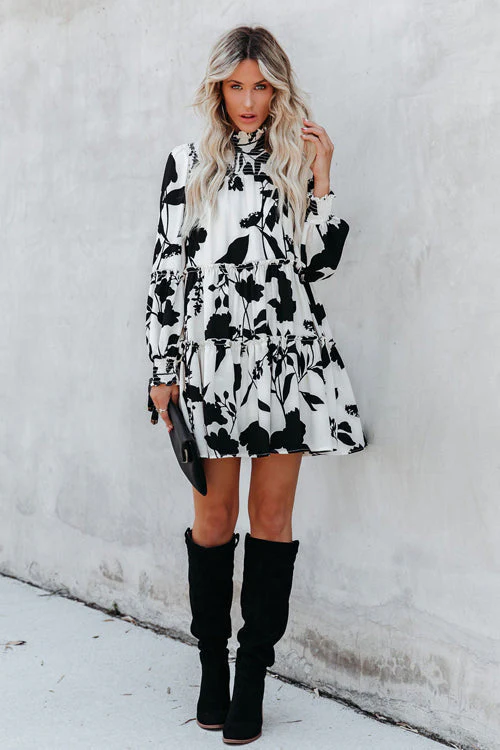 Fresh Season Printed Smocked Mini Dress - Image 6