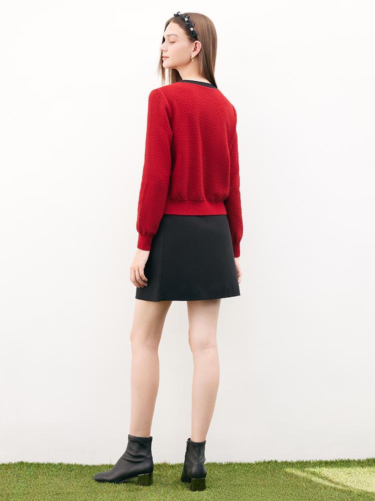 Bow-tie knitted sweater - Image 6