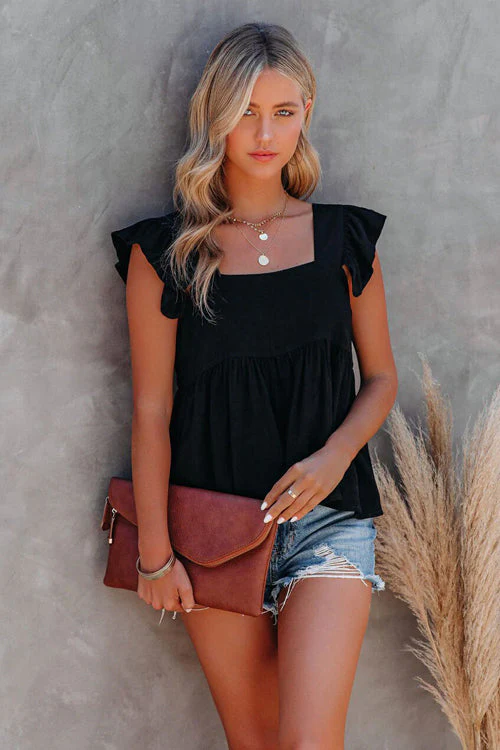 Just Be Yourself Cotton Babydoll Sleeveless Top - 3 Colors - Image 12