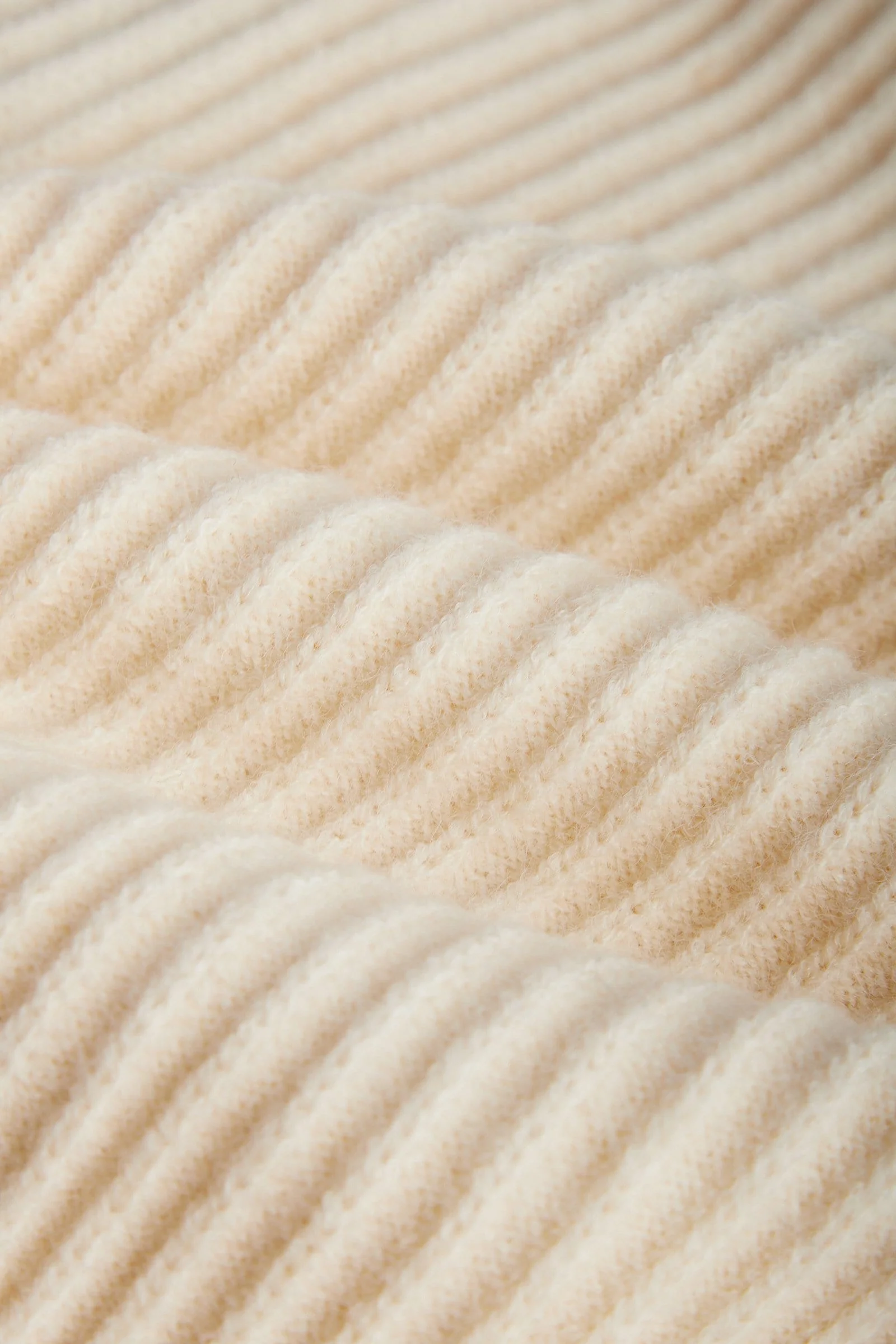 Leigha Beige Contrast knitted Cardigan - Image 8
