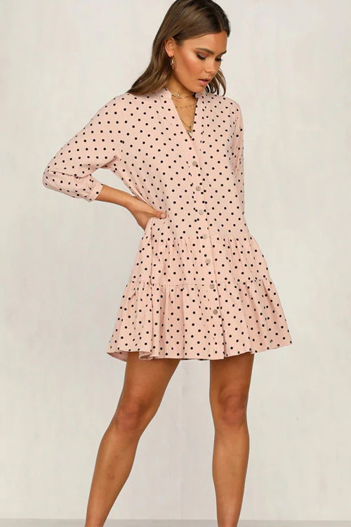 Living The Dream Dot Mini Dress - 2 Colors - Image 5
