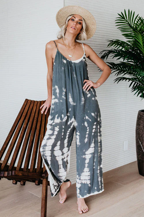 Make Moves Tie-dyed Spaghetti Jumpsuit - Image 3