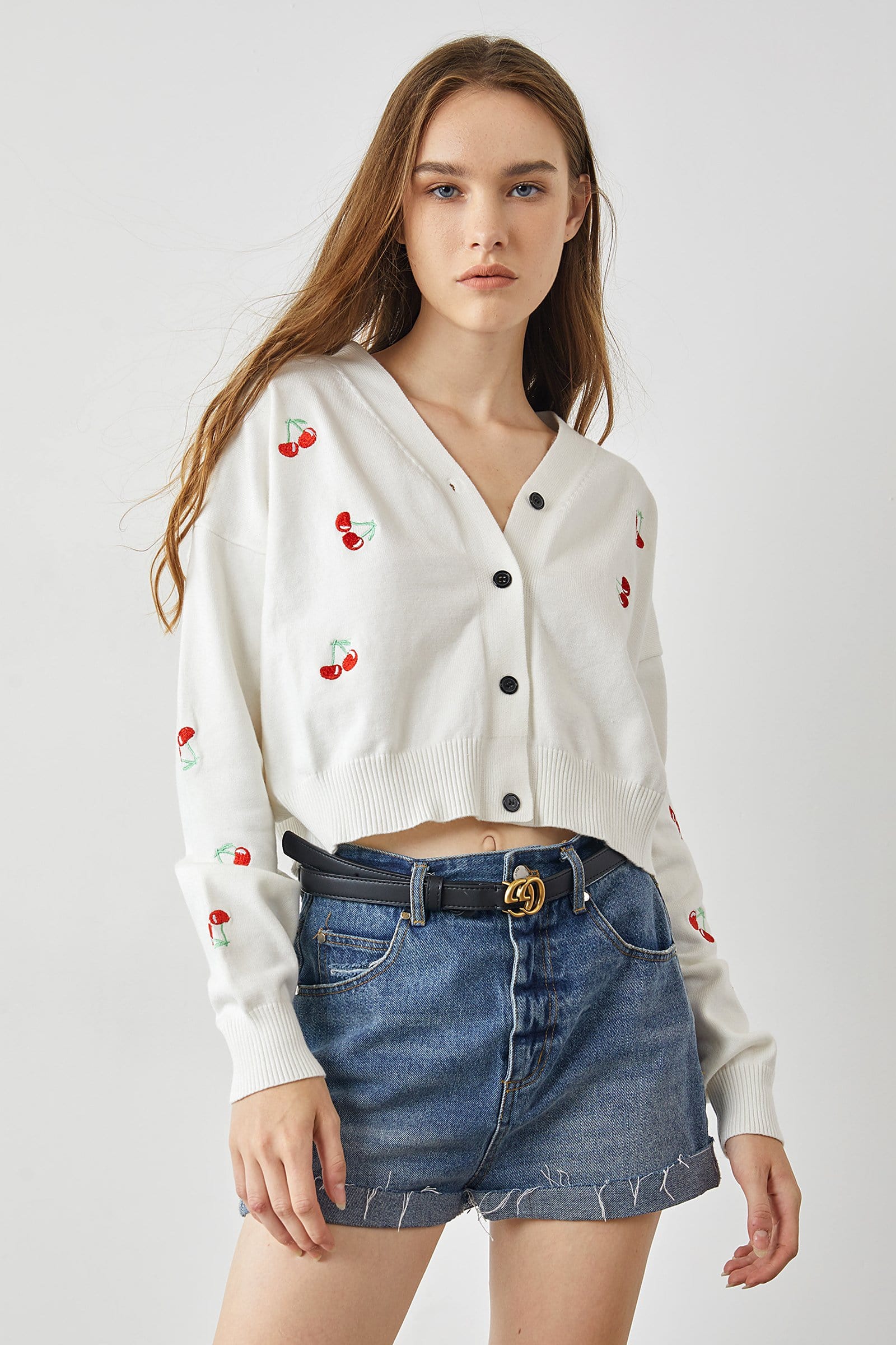 Mariko White Sweet Cardigan - Image 5