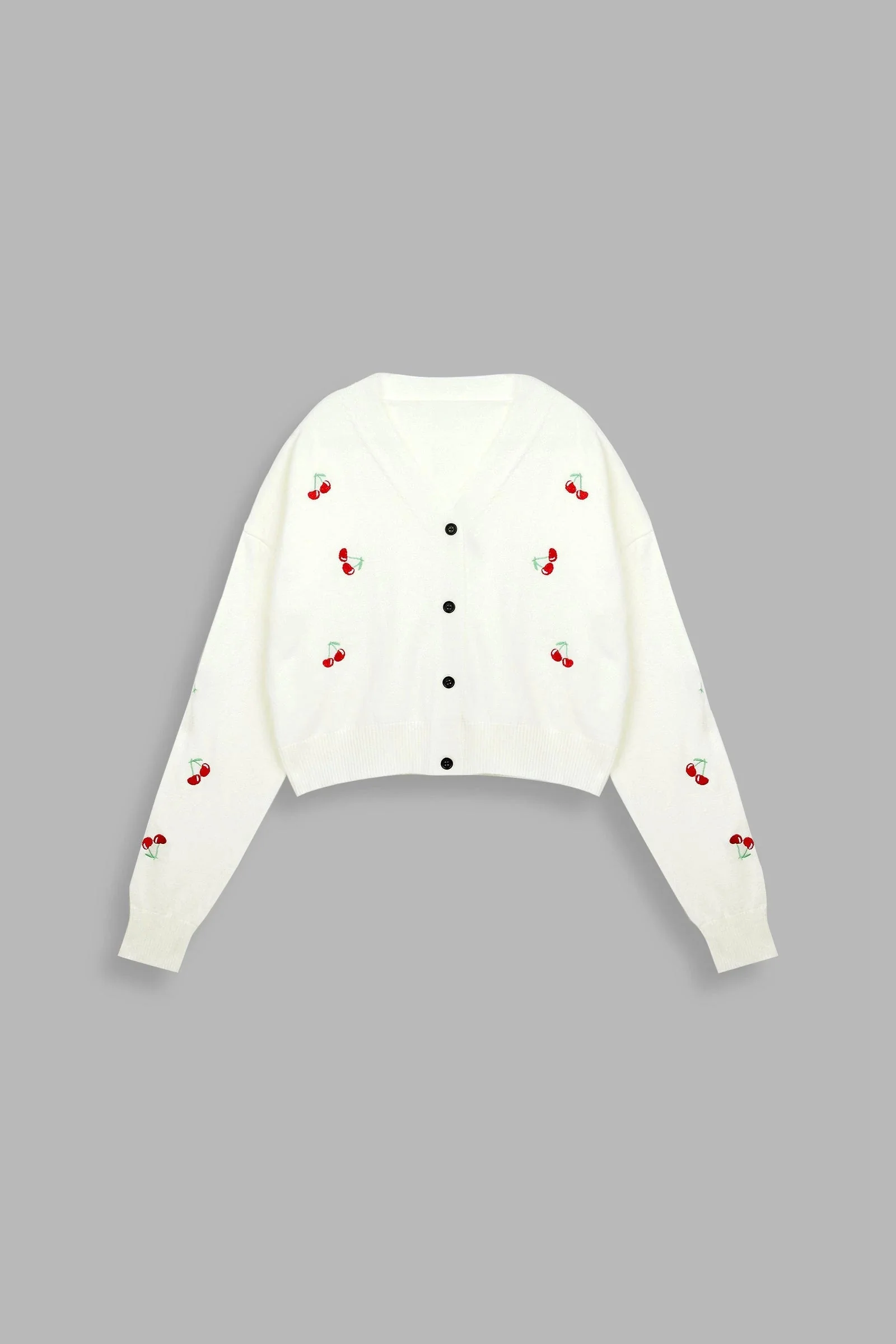 Mariko White Sweet Cardigan - Image 6