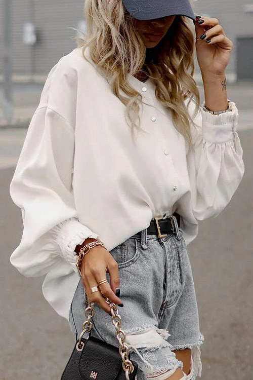 Mood Setter Polka Dot Print Button Down Top - 3 Colors - Image 2