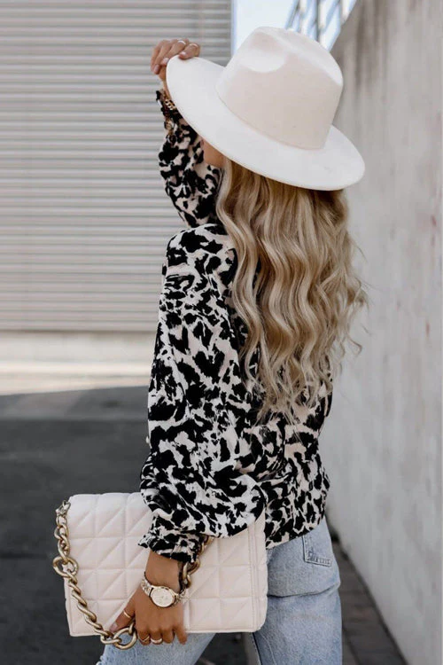 Mood Setter Polka Dot Print Button Down Top - 3 Colors - Image 4
