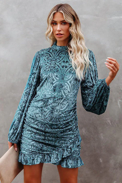 Moody Moment Backless Velvet Mini Dress- 3 Colors - Image 3