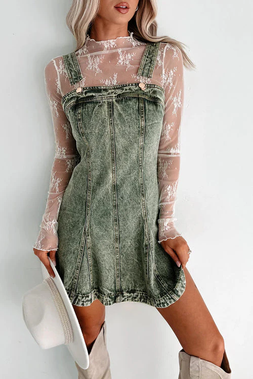 On this Sweet Day Light Wash Denim Mini Dress - 3 Colors - Image 4