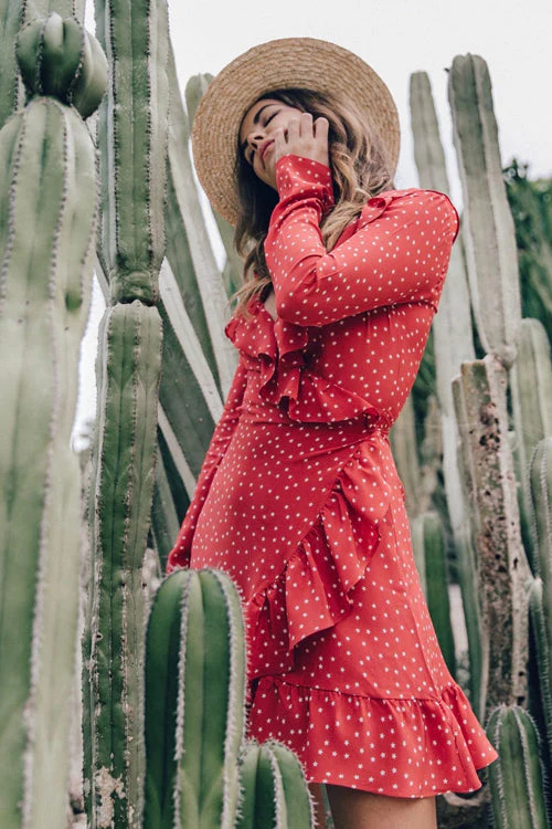 Polk Dot Ruffle Dress - Image 2