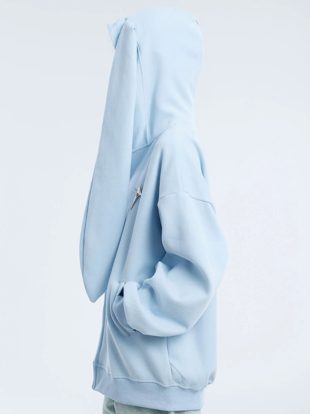 Rabbit Ears Solid Hoodie - Image 14