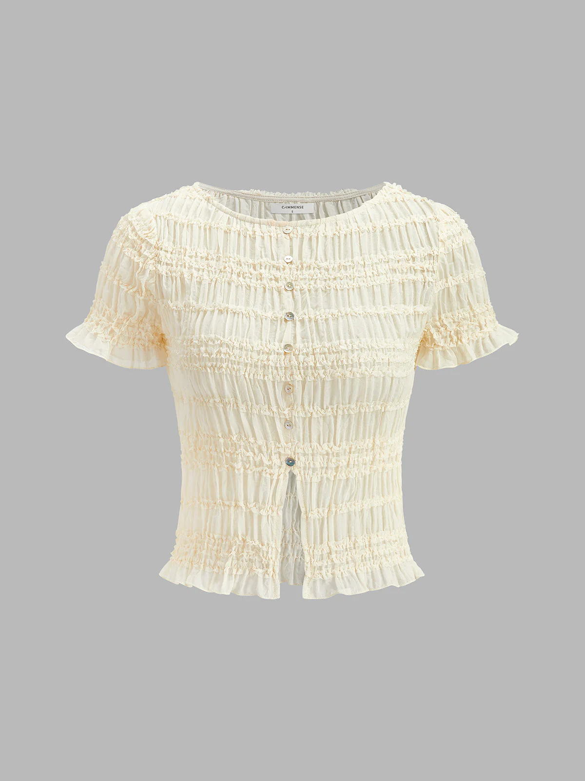 Ruffled Crop Top Skirt Set - Image 8