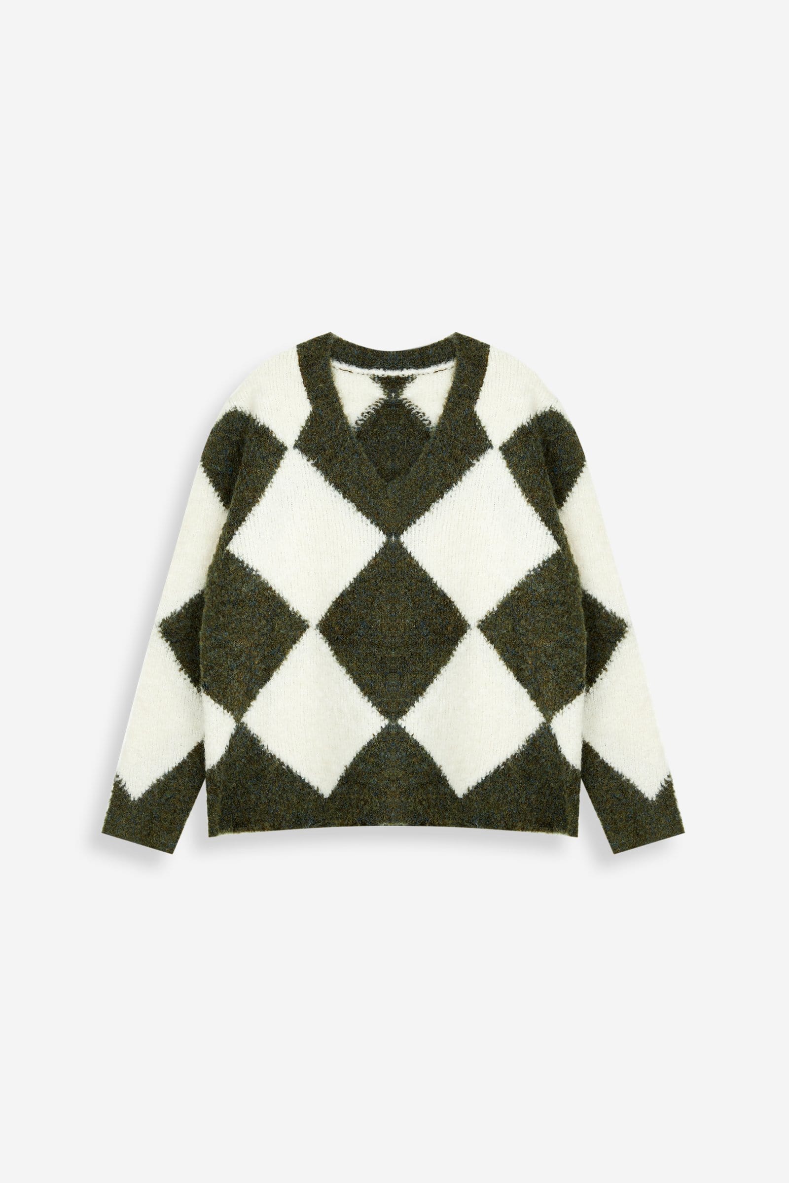 Ryan Dark Green V-Neck Sweater - Image 7