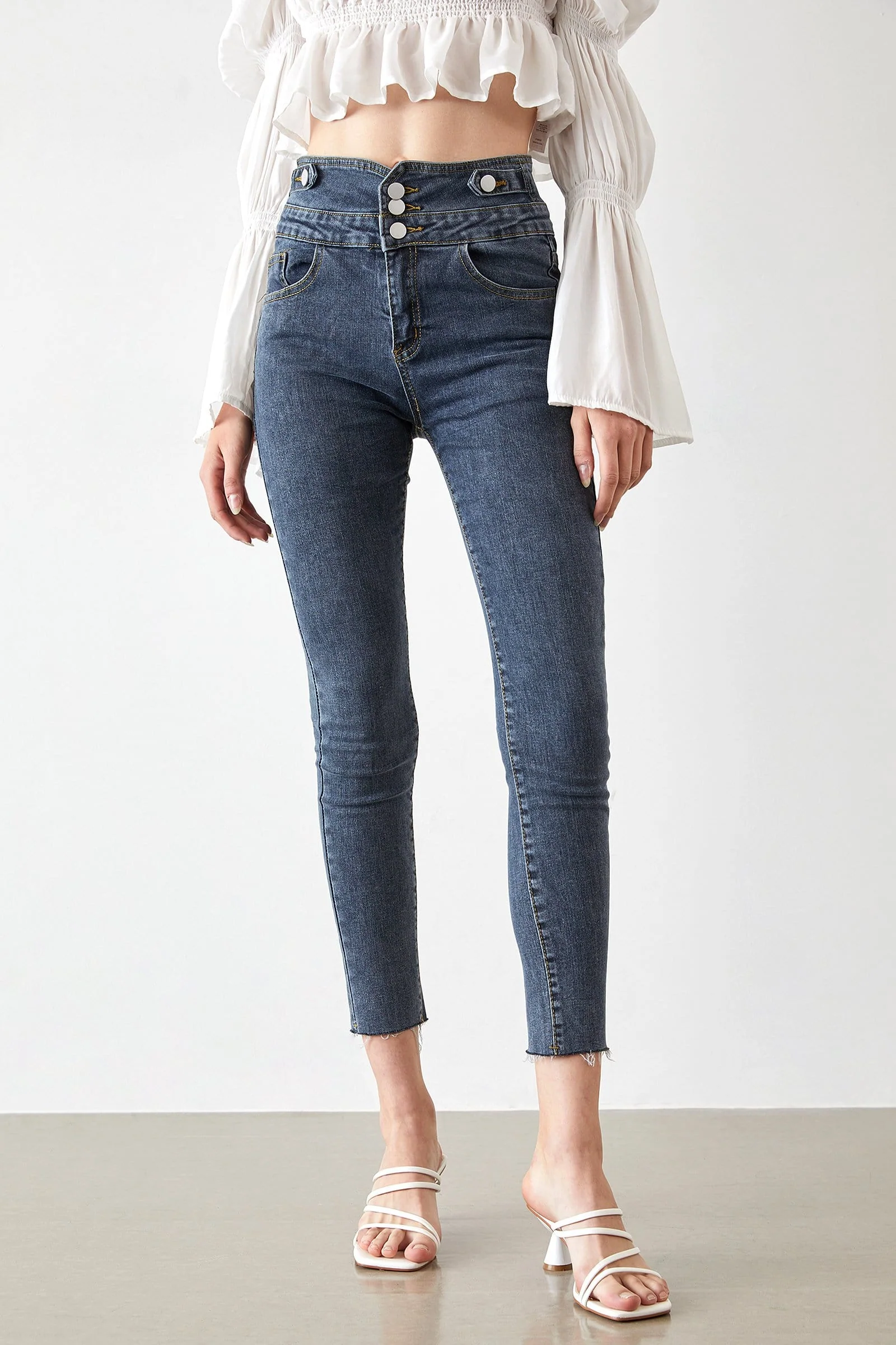 Saisha Slate Grey High Waist Leggings