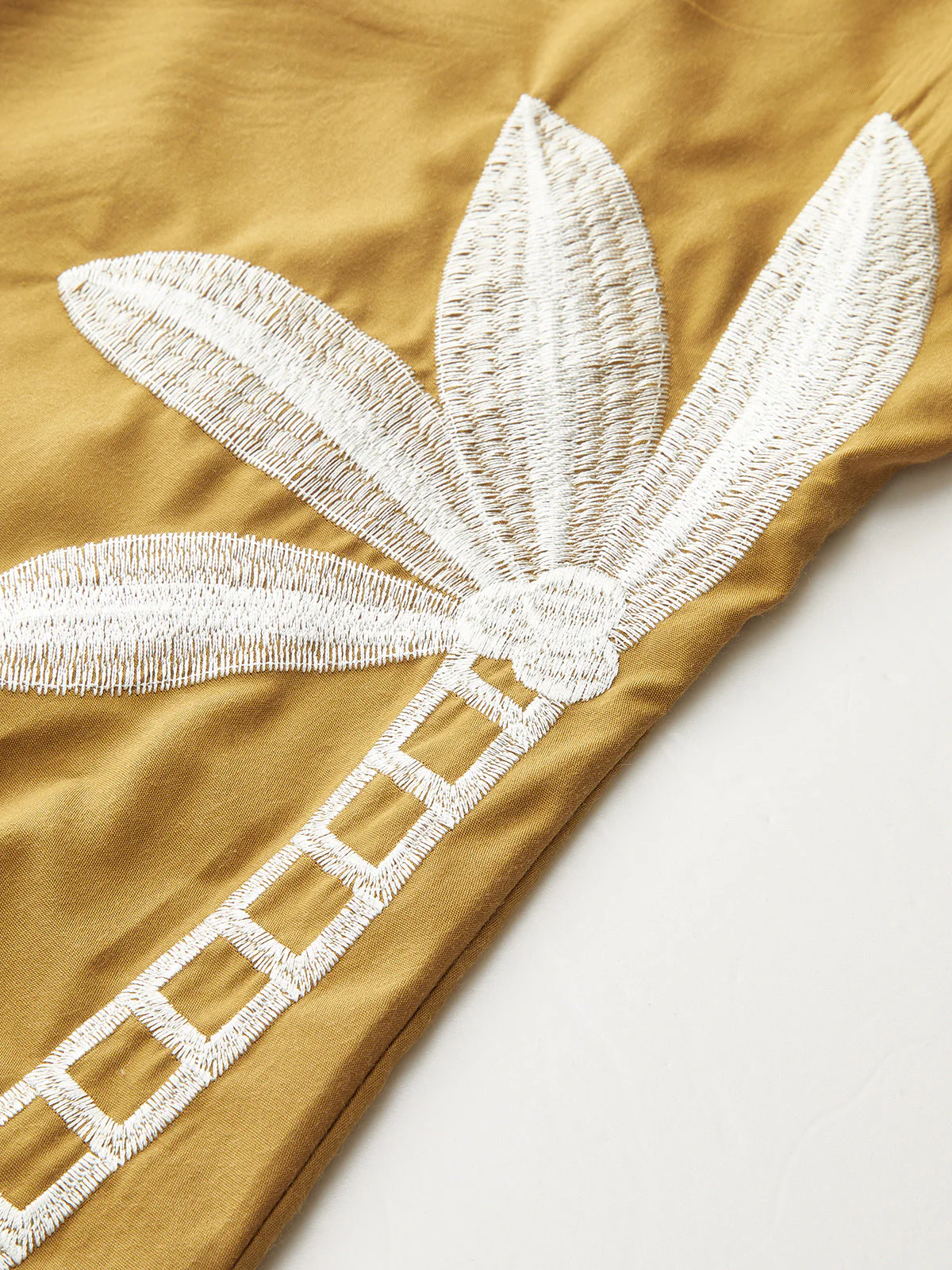 Side-Embroidered Sleeveless Dress - Image 2