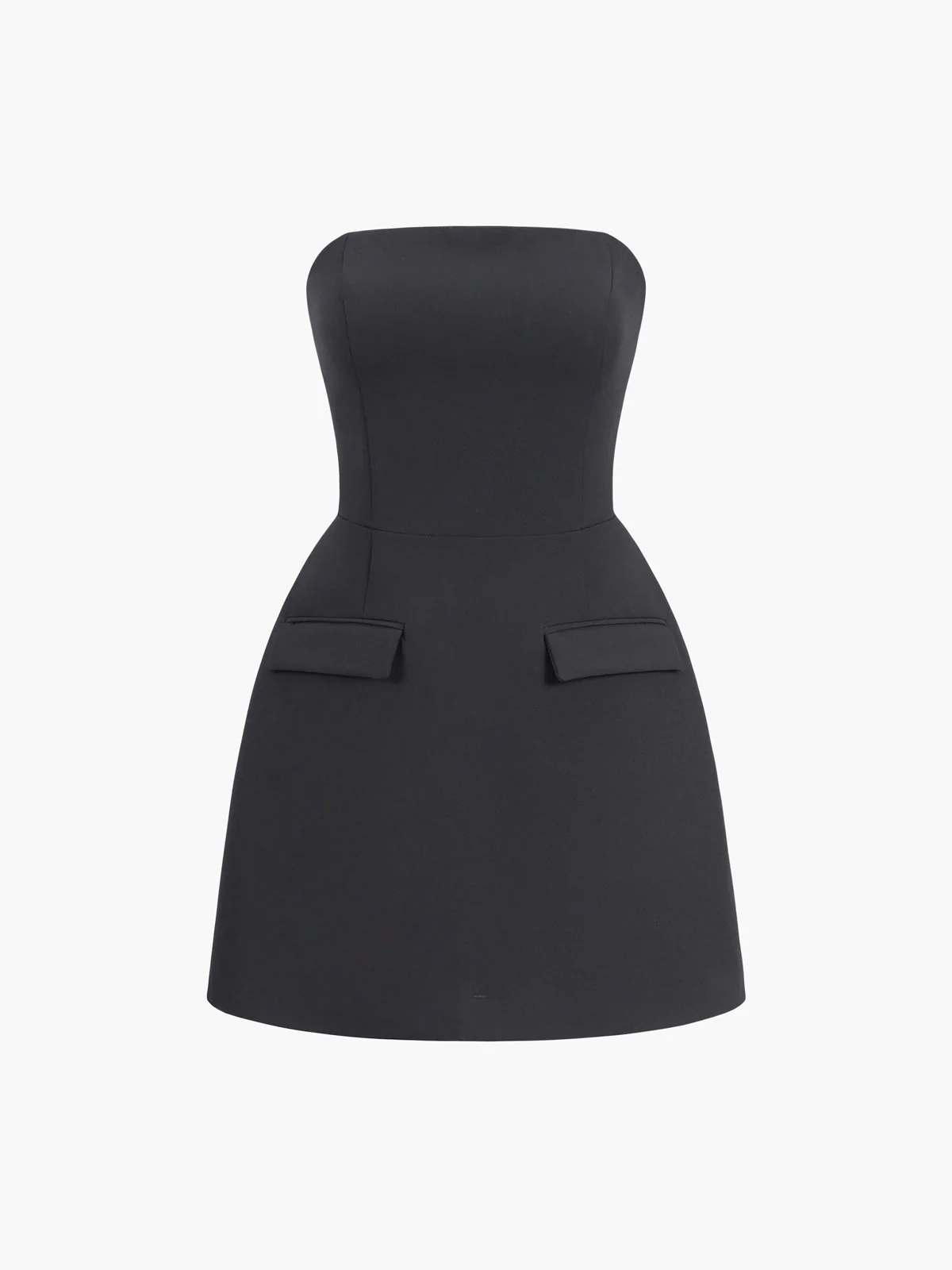 Solid Tube Mini Dress - Image 4