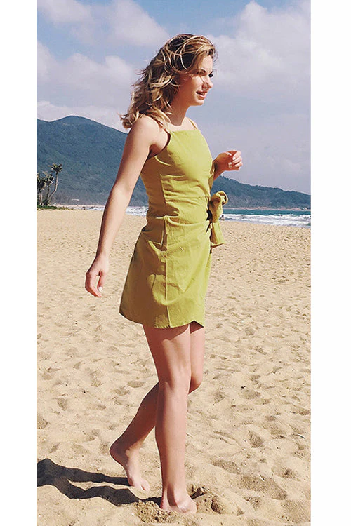 Spaghetti Bowknot Mini Dress - Image 5