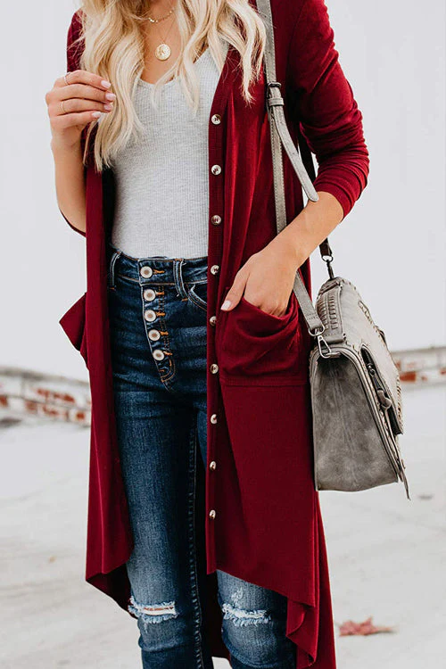 Staying Chic Long Sleeve Knit Cardigan - 6 Colors - Image 2