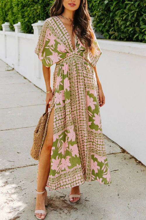 Still The One V-Neck Print Maxi Dress - Image 2