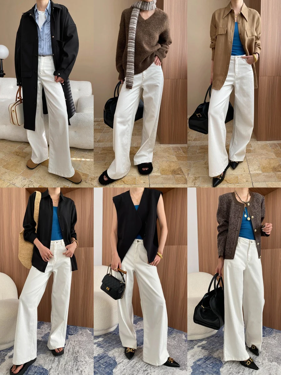 Straight loose wide-leg jeans - Image 2