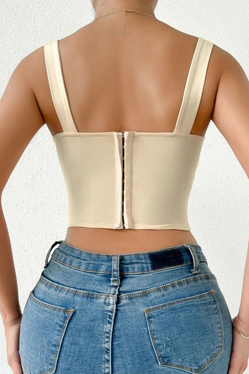 Such a Sweetheart Strap Bustier Corset Crop Top - Image 4