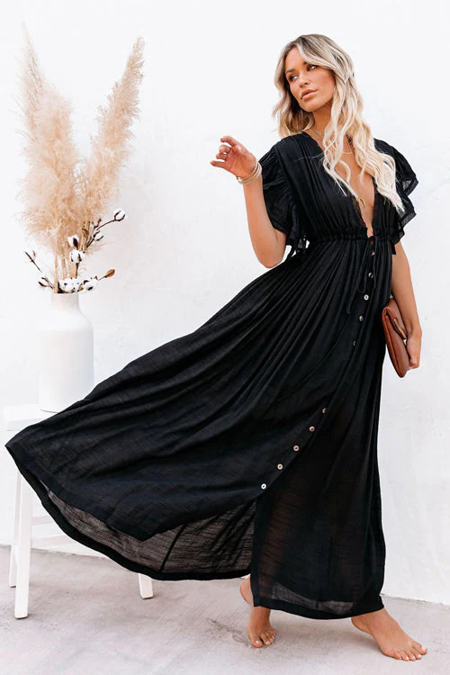 Sunshine And Fun Ruffled Beach Wear Maxi Dress - 8 Colors - Image 16