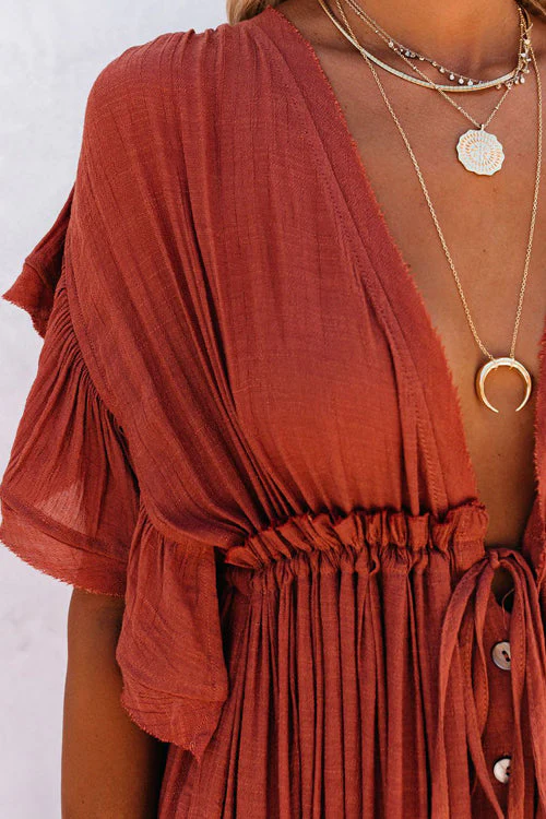 Sunshine And Fun Ruffled Beach Wear Maxi Dress - 8 Colors - Image 17