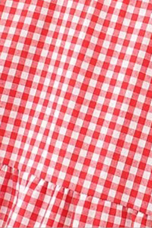 Tartan Layered Ruffle Sleeve Baby Dress - 3 Colors - Image 6