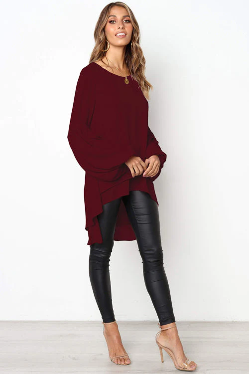 Twice the Fun Ruffle Up High&Low Top - 5 Colors - Image 10