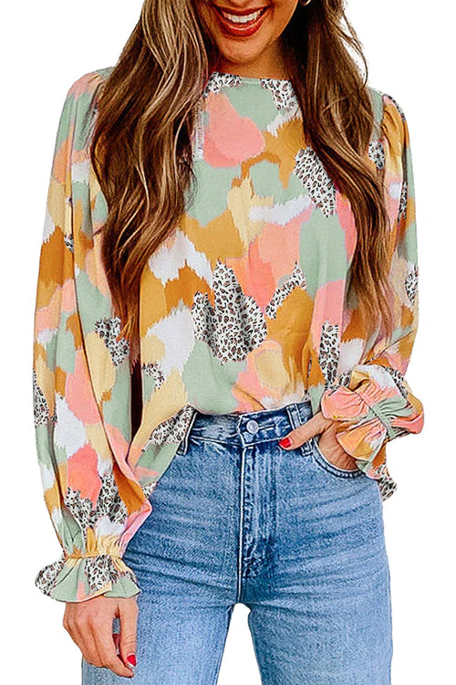 Under The Lights Boho Printed Top - 4 Colors - Image 2