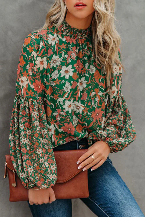 Vacay Dreams Floral Print Smocked Top - 2 Colors - Image 3