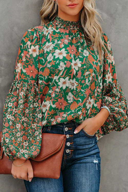 Vacay Dreams Floral Print Smocked Top - 2 Colors - Image 9