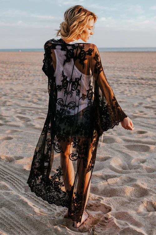 Vest With the Best Lace Embroidery Duster - 2 Colors - Image 3