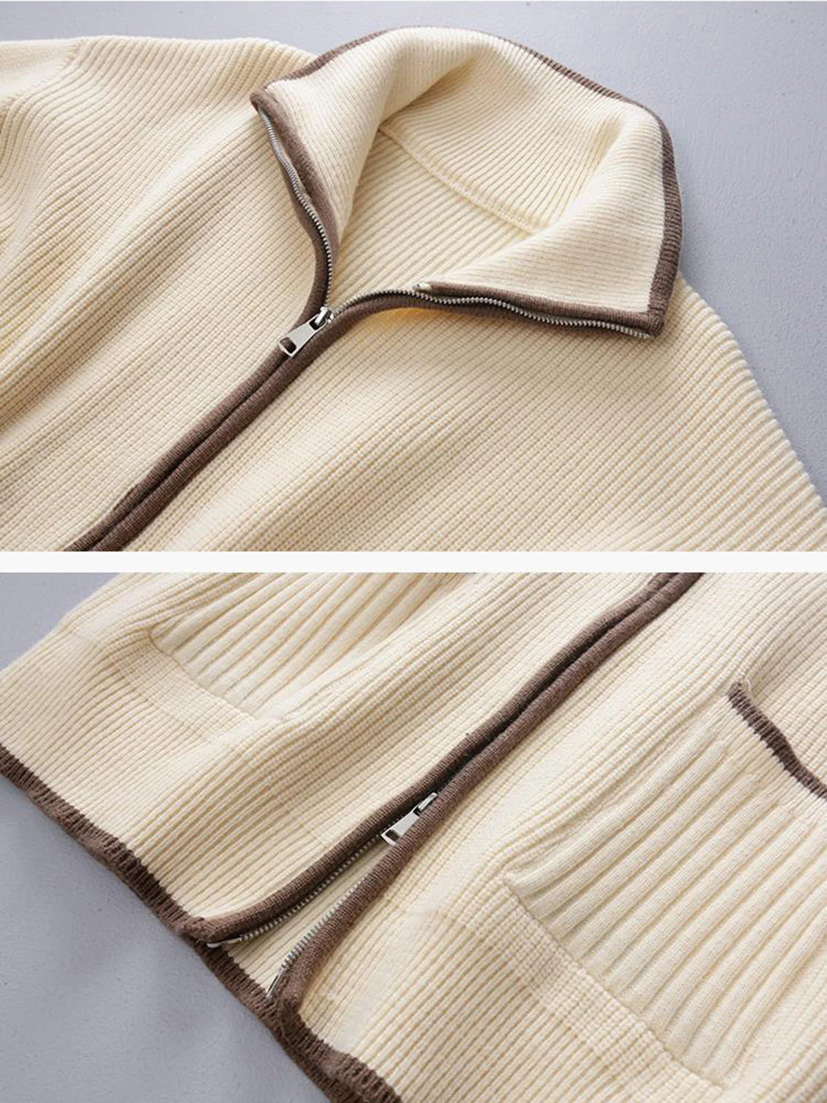 Weekend Loaf Zip Collared Cardigan - Image 3