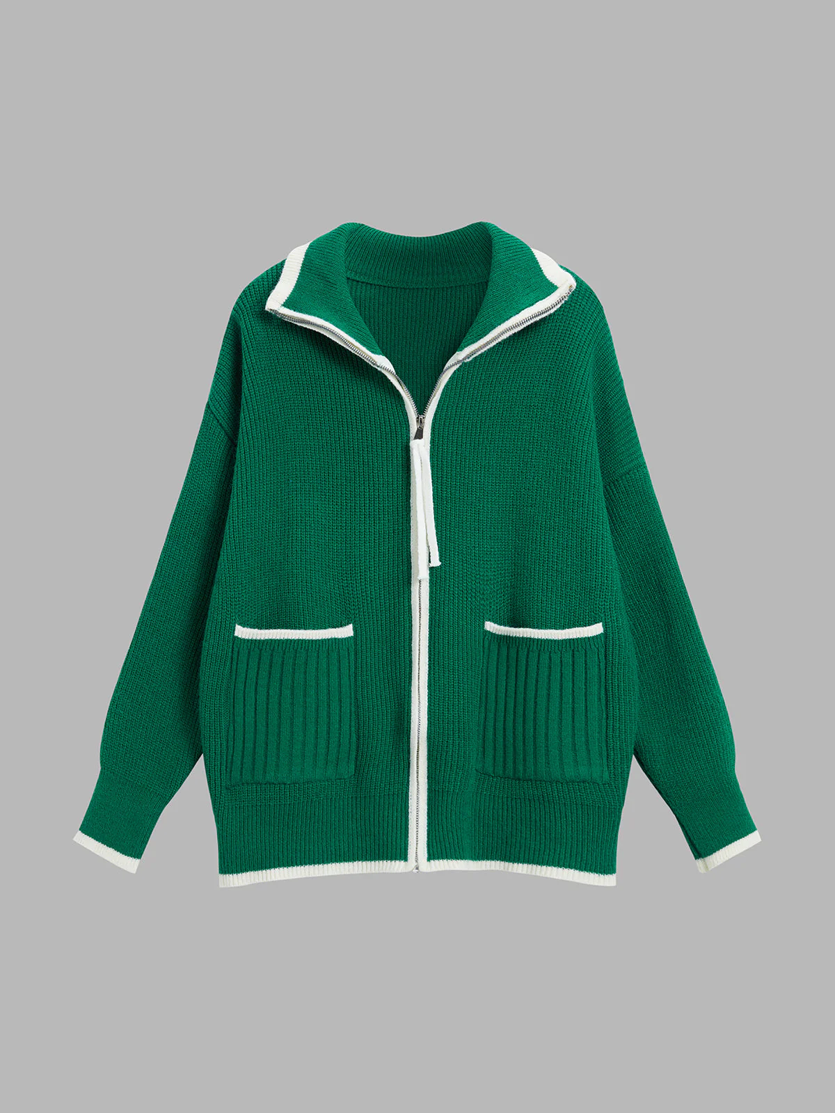 Weekend Loaf Zip Collared Cardigan - Image 5