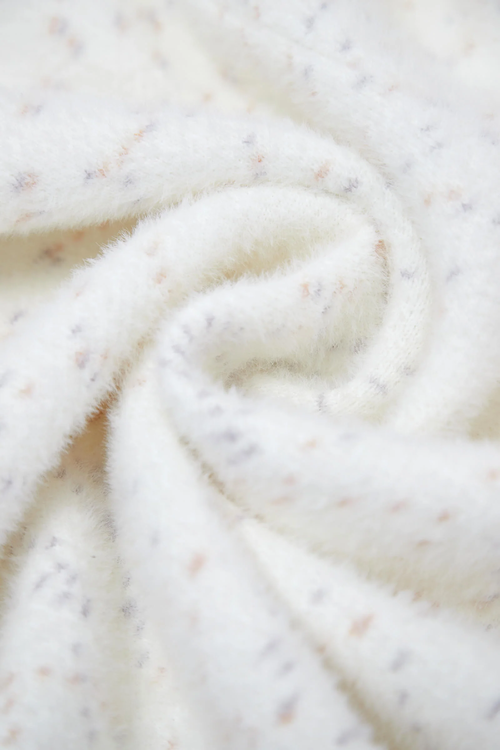 White Patched Pocket Frayed Trim Cardigan - Image 6