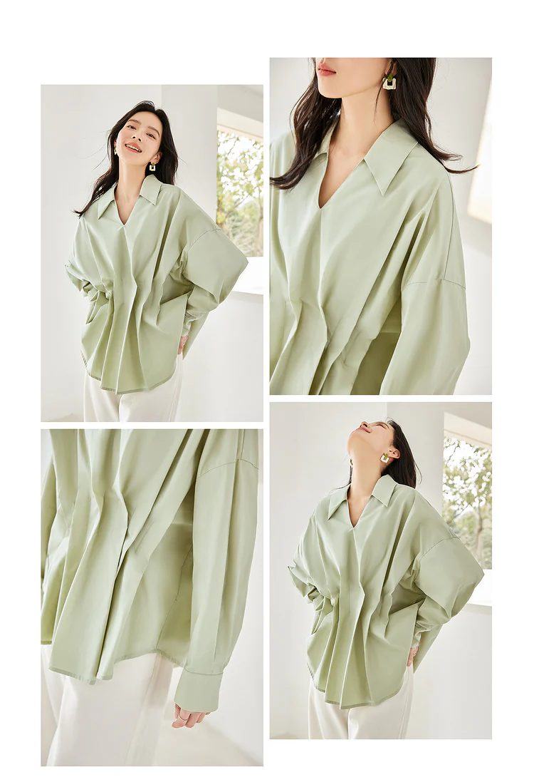 Whitlee Green Frilly Shirt - Image 2