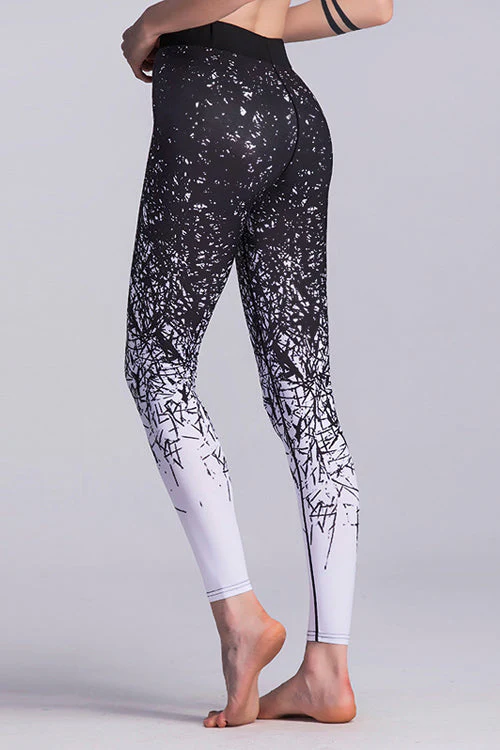 Yoga Black Gradiant Leggings - Image 3