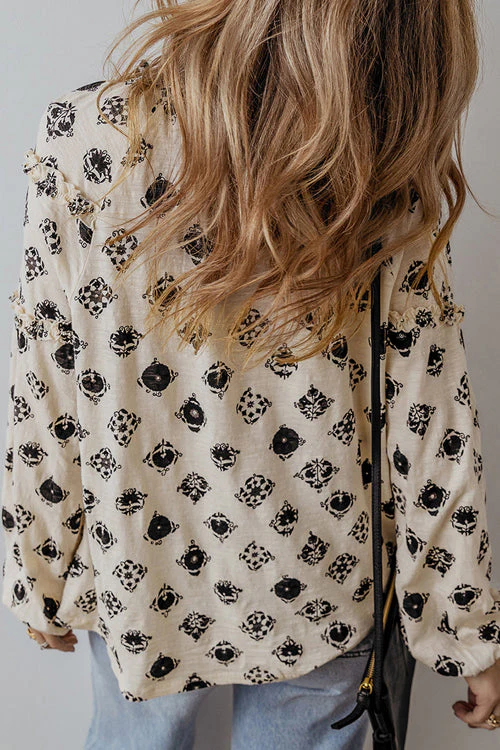 You Know Best Print Long Sleeve Top - Image 3
